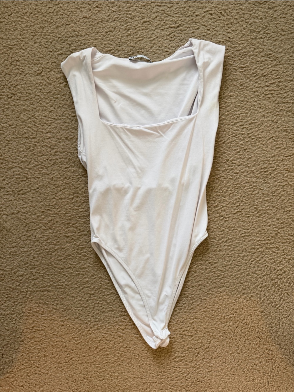 Zara White One-Shoulder Bodysuit